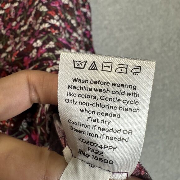 Draper James Plus Size 3X Multi Color Floral Puff Sleeve Boho Fairy Blouse Top - Picture 10 of 12